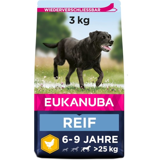 Eukanuba Dog Food for Large Breeds, Premium Dry Food with Fresh Chicken, 15 kg Eukanuba Dog Food for Large Breeds, Premium Dry Food with Fresh Chicken, 15 kg