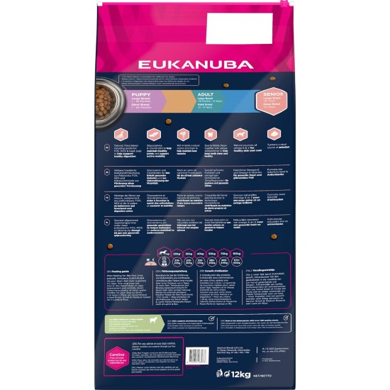 Eukanuba Dog Food with Lamb and Rice for Large Breeds, Premium Dry Food for Puppies, Adults, Senior, Various Sizes Eukanuba Dog Food with Lamb and Rice for Large Breeds, Premium Dry Food for Puppies, Adults, Senior, Various Sizes
