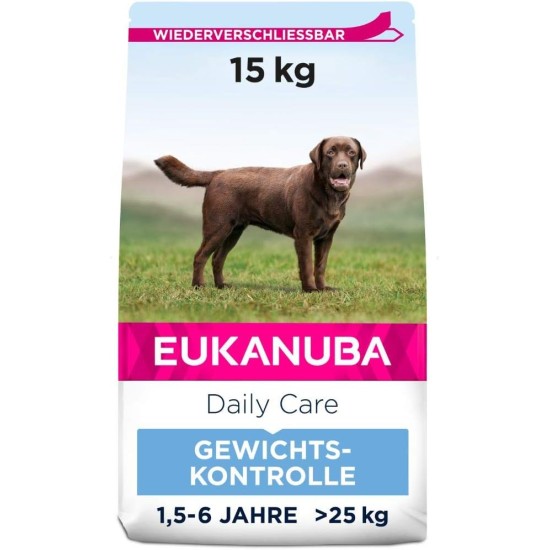 Eukanuba Dry Dog Food Adult Weight Control with Large Breed Chicken,15 kg Eukanuba Dry Dog Food Adult Weight Control with Large Breed Chicken,15 kg