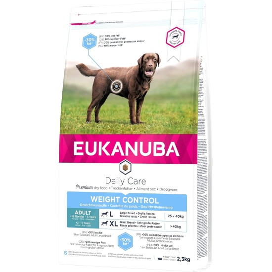Eukanuba Dry Dog Food Adult Weight Control with Large Breed Chicken,15 kg Eukanuba Dry Dog Food Adult Weight Control with Large Breed Chicken,15 kg