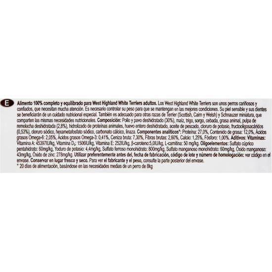 Eukanuba Dry Dog Food Breed Nutrition with West Highland Terrier, 2.5 kg Eukanuba Dry Dog Food Breed Nutrition with West Highland Terrier, 2.5 kg