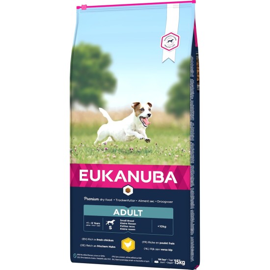 Eukanuba Small Breed Dog Food Premium Dry Fresh Chicken Food - Various Ages, 3 kg Eukanuba Small Breed Dog Food Premium Dry Fresh Chicken Food - Various Ages, 3 kg