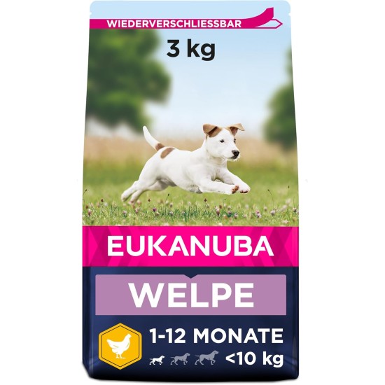 Eukanuba Small Breed Dog Food Premium Dry Fresh Chicken Food - Various Ages, 3 kg Eukanuba Small Breed Dog Food Premium Dry Fresh Chicken Food - Various Ages, 3 kg