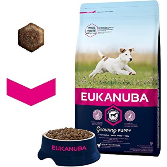 Eukanuba Small Breed Dog Food Premium Dry Fresh Chicken Food - Various Ages, 3 kg Eukanuba Small Breed Dog Food Premium Dry Fresh Chicken Food - Various Ages, 3 kg