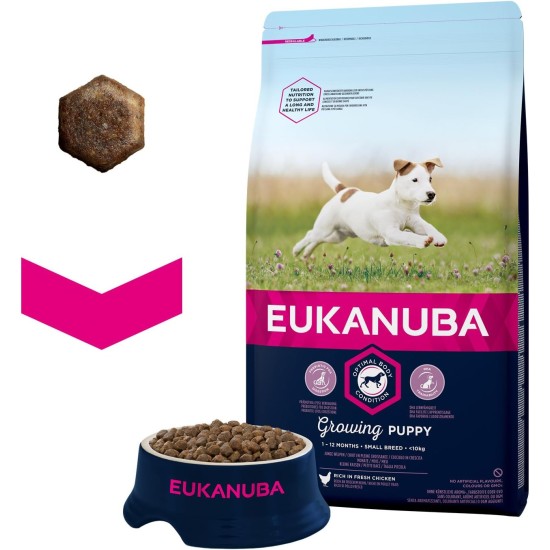 Eukanuba Small Breed Dog Food Premium Dry Fresh Chicken Food - Various Ages, 3 kg Eukanuba Small Breed Dog Food Premium Dry Fresh Chicken Food - Various Ages, 3 kg