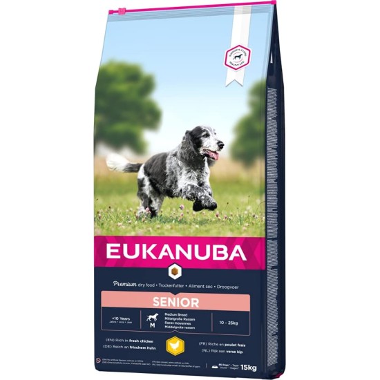 Eukanuba Small Breed Dog Food Premium Dry Fresh Chicken Food - Various Ages, Senior, 15 kg Eukanuba Small Breed Dog Food Premium Dry Fresh Chicken Food - Various Ages, Senior, 15 kg