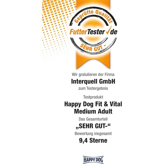 Happy Dog 60761 Supreme Fit & Vital Maxi Adult Dry Dog Food for Large Dogs 14 kg Capacity Happy Dog 60761 Supreme Fit & Vital Maxi Adult Dry Dog Food for Large Dogs 14 kg Capacity