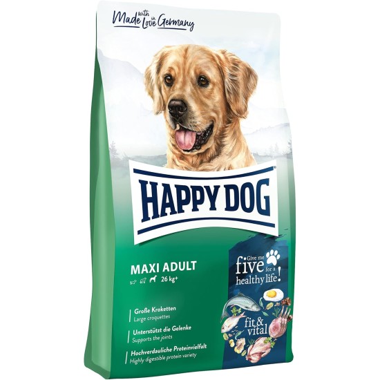Happy Dog 60761 Supreme Fit & Vital Maxi Adult Dry Dog Food for Large Dogs 14 kg Capacity Happy Dog 60761 Supreme Fit & Vital Maxi Adult Dry Dog Food for Large Dogs 14 kg Capacity