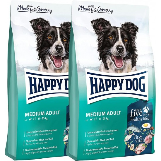 Happy Dog 60761 Supreme Fit & Vital Maxi Adult Dry Dog Food for Large Dogs 14 kg Capacity Happy Dog 60761 Supreme Fit & Vital Maxi Adult Dry Dog Food for Large Dogs 14 kg Capacity