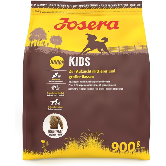 JOSERA Kids (1 x 12.5 kg) | Junior | Premium Dry Food for Growing Dogs | Poultry & Rice | for Rearing Larger Dogs from the 6th Week of Life | Wheat Free | Dog Food | Pack of 1 JOSERA Kids (1 x 12.5 kg) | Junior | Premium Dry Food for Growing Dogs | Poultry & Rice | for Rearing Larger Dogs from the 6th Week of Life | Wheat Free | Dog Food | Pack of 1