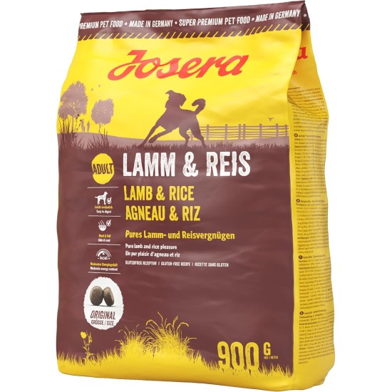 JOSERA Lamb & Rice (1 x 12.5 kg) | Adult | Premium Dry Food for Adult Dogs | Rice & Lamb as the Only Animal Protein Source | Particularly Well Tolerated | Wheat Free | Pack of 1 JOSERA Lamb & Rice (1 x 12.5 kg) | Adult | Premium Dry Food for Adult Dogs | Rice & Lamb as the Only Animal Protein Source | Particularly Well Tolerated | Wheat Free | Pack of 1
