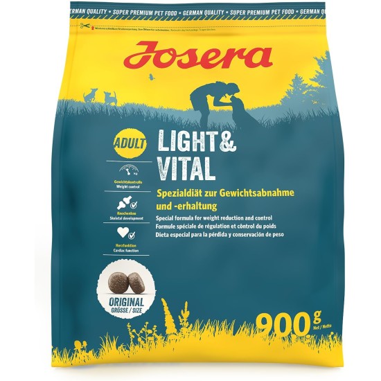 JOSERA Light & Vital (1 x 12.5 kg) | Adult | Premium Dry Food for Adult Dogs | Poultry & Pea | Low Fat and Lots of Protein for Weight Control | Wheat Free | Dog Food | Pack of 1 JOSERA Light & Vital (1 x 12.5 kg) | Adult | Premium Dry Food for Adult Dogs | Poultry & Pea | Low Fat and Lots of Protein for Weight Control | Wheat Free | Dog Food | Pack of 1