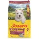 JOSERA MiniJunior Puppy Food for Small Breeds with Duck and Salmon, for Optimal Development, Super Premium Dry Food for Growing Dogs, Pack of 5 (5 x 900 Grams)