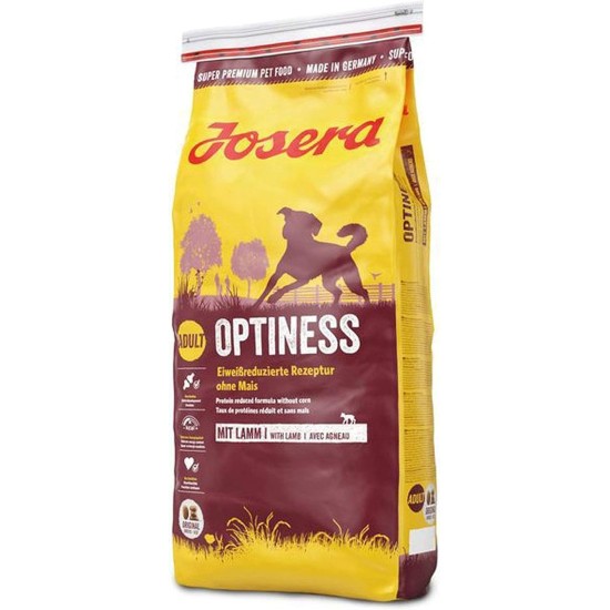 JOSERA Optiness (1 x 12.5 kg) | Adult | Premium Dry Food for Adult Dogs | Lamb & Poultry | Protein Reduced & No Corn | Wheat Free | Valuable Fatty Acids | Dog Food | Pack of 1 JOSERA Optiness (1 x 12.5 kg) | Adult | Premium Dry Food for Adult Dogs | Lamb & Poultry | Protein Reduced & No Corn | Wheat Free | Valuable Fatty Acids | Dog Food | Pack of 1