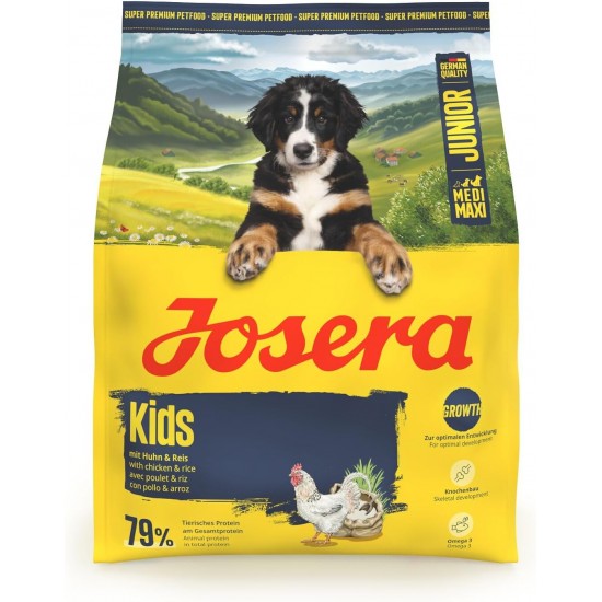 Josera Kids Puppy Food for Medium and Large Breeds, No Wheat, Super Premium Dry Food for Growing Dogs Josera Kids Puppy Food for Medium and Large Breeds, No Wheat, Super Premium Dry Food for Growing Dogs