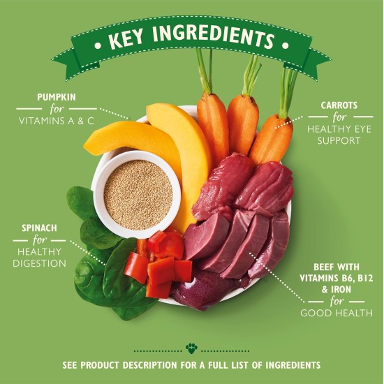 Lily's Kitchen Natural Wet Food for Adult Dogs Tin - Beef Goulash - Dog Food Grain-Free Recipe (6 x 400 g Cans) Lily's Kitchen Natural Wet Food for Adult Dogs Tin - Beef Goulash - Dog Food Grain-Free Recipe (6 x 400 g Cans)