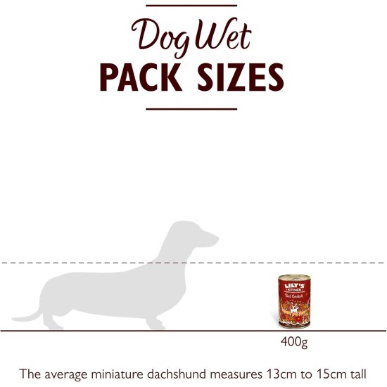 Lily's Kitchen Natural Wet Food for Adult Dogs Tin - Beef Goulash - Dog Food Grain-Free Recipe (6 x 400 g Cans) Lily's Kitchen Natural Wet Food for Adult Dogs Tin - Beef Goulash - Dog Food Grain-Free Recipe (6 x 400 g Cans)