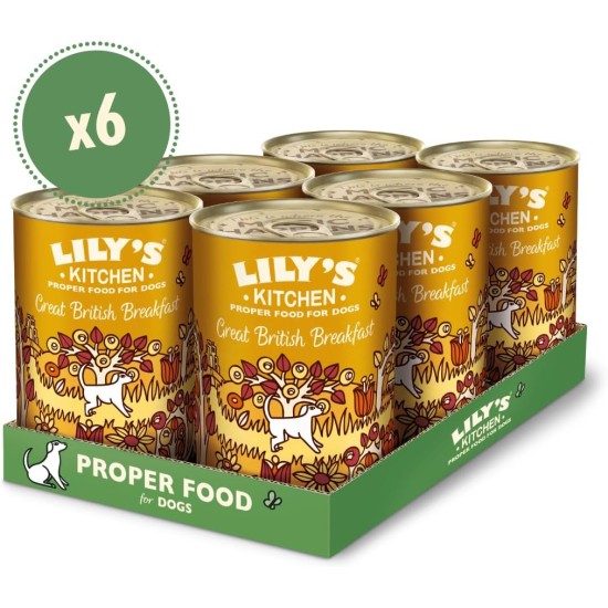 Lily's Kitchen Natural Wet Food for Adult Dogs Tin - Beef Goulash - Dog Food Grain-Free Recipe (6 x 400 g Cans) Lily's Kitchen Natural Wet Food for Adult Dogs Tin - Beef Goulash - Dog Food Grain-Free Recipe (6 x 400 g Cans)