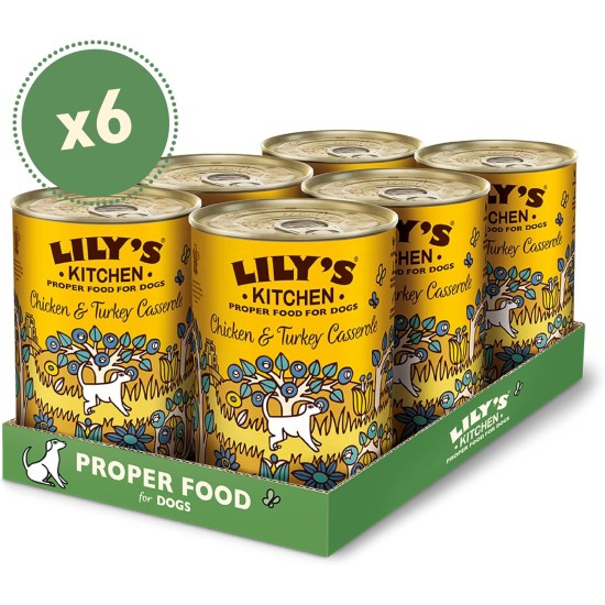 Lily's Kitchen Natural Wet Food for Adult Dogs Tin - Beef Goulash - Dog Food Grain-Free Recipe (6 x 400 g Cans) Lily's Kitchen Natural Wet Food for Adult Dogs Tin - Beef Goulash - Dog Food Grain-Free Recipe (6 x 400 g Cans)