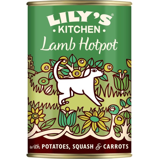 Lily's Kitchen Natural Wet Food for Adult Dogs Tin - Beef Goulash - Dog Food Grain-Free Recipe (6 x 400 g Cans) Lily's Kitchen Natural Wet Food for Adult Dogs Tin - Beef Goulash - Dog Food Grain-Free Recipe (6 x 400 g Cans)
