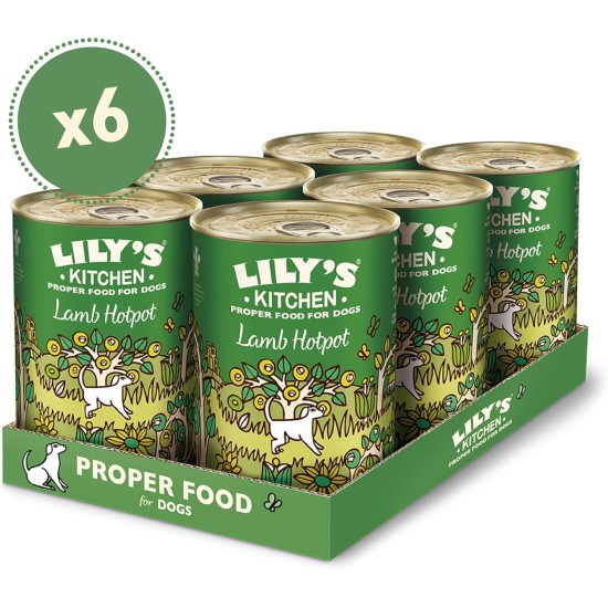 Lily's Kitchen Natural Wet Food for Adult Dogs Tin - Beef Goulash - Dog Food Grain-Free Recipe (6 x 400 g Cans) Lily's Kitchen Natural Wet Food for Adult Dogs Tin - Beef Goulash - Dog Food Grain-Free Recipe (6 x 400 g Cans)
