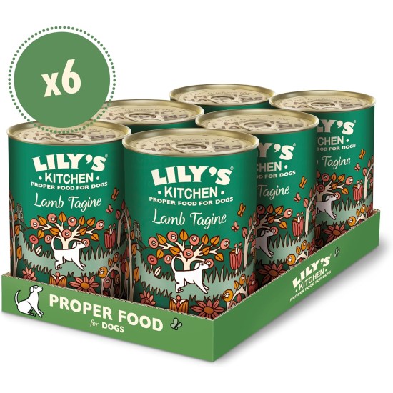 Lily's Kitchen Natural Wet Food for Adult Dogs Tin - Beef Goulash - Dog Food Grain-Free Recipe (6 x 400 g Cans) Lily's Kitchen Natural Wet Food for Adult Dogs Tin - Beef Goulash - Dog Food Grain-Free Recipe (6 x 400 g Cans)
