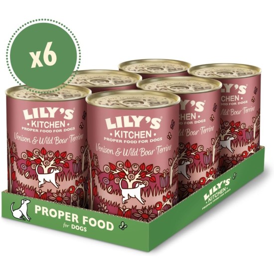 Lily's Kitchen Natural Wet Food for Adult Dogs Tin - Beef Goulash - Dog Food Grain-Free Recipe (6 x 400 g Cans) Lily's Kitchen Natural Wet Food for Adult Dogs Tin - Beef Goulash - Dog Food Grain-Free Recipe (6 x 400 g Cans)