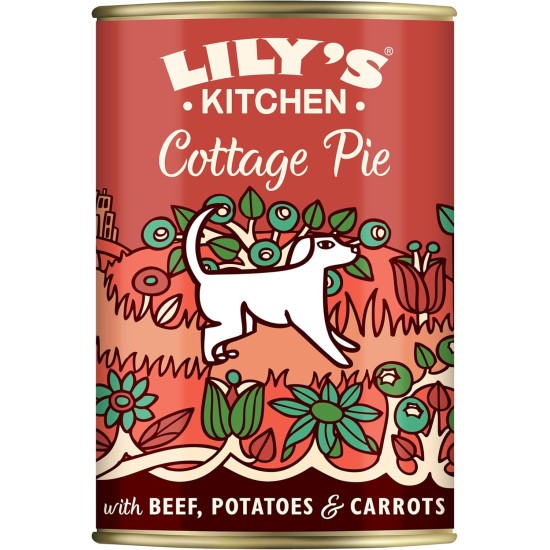Lily's Kitchen Natural Wet Food for Adult Dogs Tin - Beef Goulash - Dog Food Grain-Free Recipe (6 x 400 g Cans) Lily's Kitchen Natural Wet Food for Adult Dogs Tin - Beef Goulash - Dog Food Grain-Free Recipe (6 x 400 g Cans)