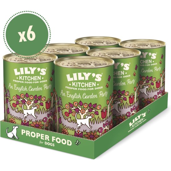 Lily's Kitchen Natural Wet Food for Adult Dogs Tin - Beef Goulash - Dog Food Grain-Free Recipe (6 x 400 g Cans) Lily's Kitchen Natural Wet Food for Adult Dogs Tin - Beef Goulash - Dog Food Grain-Free Recipe (6 x 400 g Cans)