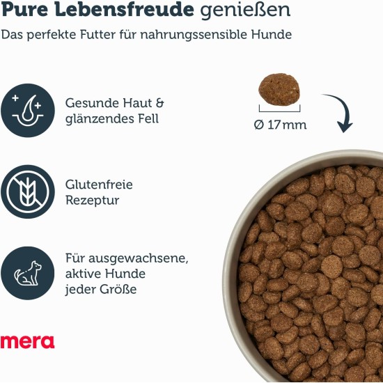 MERA Pure Sensitive Insect Protein Dog Food, Dry Food with Insect Protein for Sensitive Dogs, Hypoallergenic and Environmentally Friendly (12.5 kg) MERA Pure Sensitive Insect Protein Dog Food, Dry Food with Insect Protein for Sensitive Dogs, Hypoallergenic and Environmentally Friendly (12.5 kg)