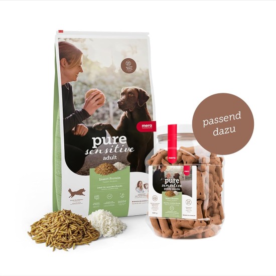 MERA Pure Sensitive Insect Protein Dog Food, Dry Food with Insect Protein for Sensitive Dogs, Hypoallergenic and Environmentally Friendly (12.5 kg) MERA Pure Sensitive Insect Protein Dog Food, Dry Food with Insect Protein for Sensitive Dogs, Hypoallergenic and Environmentally Friendly (12.5 kg)