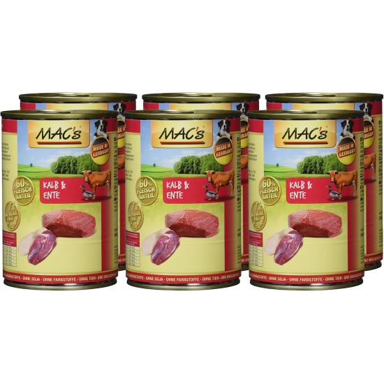 Mac's Veal & Duck, Pack of 6 (6 x 400 g) Mac's Veal & Duck, Pack of 6 (6 x 400 g)