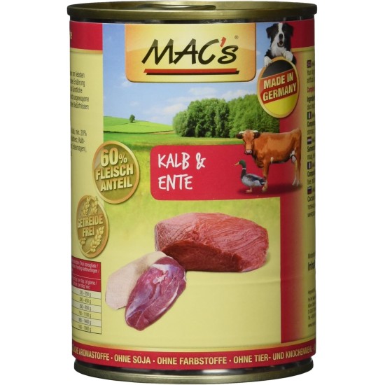 Mac's Veal & Duck, Pack of 6 (6 x 400 g) Mac's Veal & Duck, Pack of 6 (6 x 400 g)
