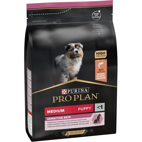 PRO PLAN Medium Puppy Sensitive Skin Dry Dog Food Salmon 12kg PRO PLAN Medium Puppy Sensitive Skin Dry Dog Food Salmon 12kg