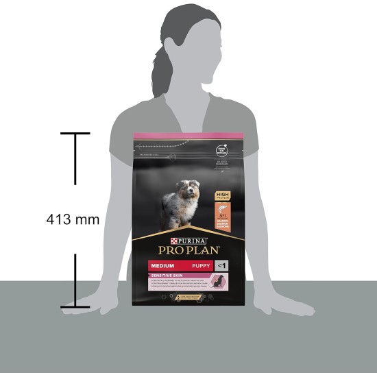 PRO PLAN Medium Puppy Sensitive Skin Dry Dog Food Salmon 12kg PRO PLAN Medium Puppy Sensitive Skin Dry Dog Food Salmon 12kg