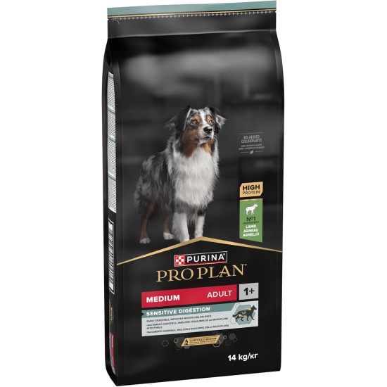 PRO PLAN Sensitive Digest Medium Adult Dry Dog Food Lamb 14kg PRO PLAN Sensitive Digest Medium Adult Dry Dog Food Lamb 14kg