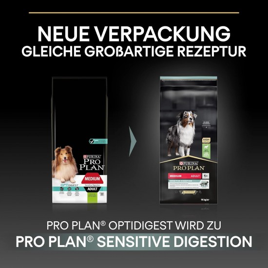 PRO PLAN Sensitive Digest Medium Adult Dry Dog Food Lamb 14kg PRO PLAN Sensitive Digest Medium Adult Dry Dog Food Lamb 14kg