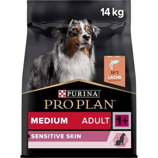 PRO PLAN Sensitive Skin Medium Adult Dry Dog Food Salmon 14kg PRO PLAN Sensitive Skin Medium Adult Dry Dog Food Salmon 14kg