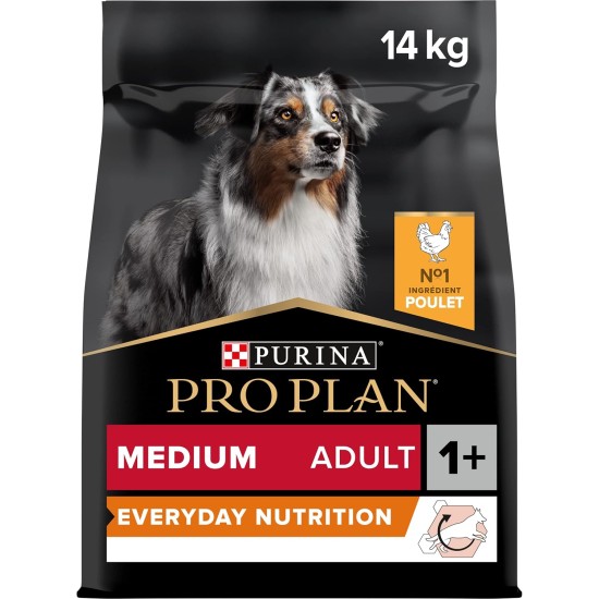 Pro Plan Adult Dog Food Chicken, Medium, 14kg Pro Plan Adult Dog Food Chicken, Medium, 14kg