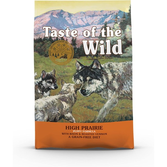 Taste of the Wild Complete Dry High Prairie with Roasted Venison and Bison Puppy Food, 2 kg