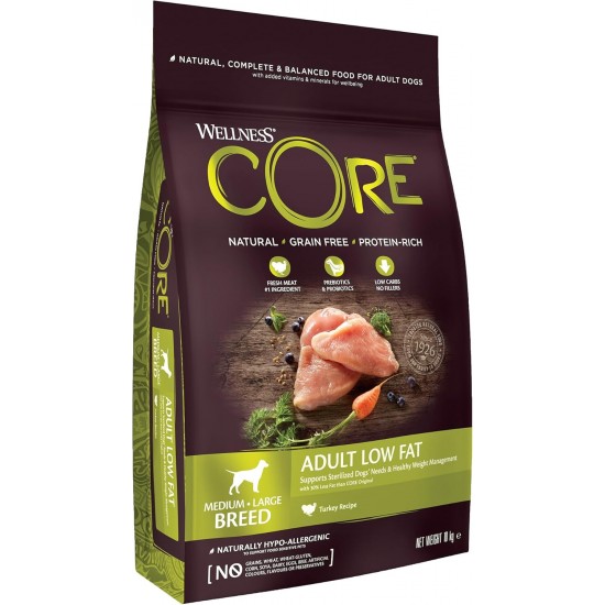Wellness Core Dry Dog Food, Grain-Free, High Meat Content, Various Flavours. Wellness Core Dry Dog Food, Grain-Free, High Meat Content, Various Flavours.