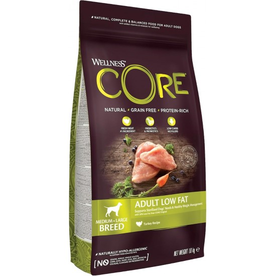 Wellness Core Dry Dog Food, Grain-Free, High Meat Content, Various Flavours. Wellness Core Dry Dog Food, Grain-Free, High Meat Content, Various Flavours.