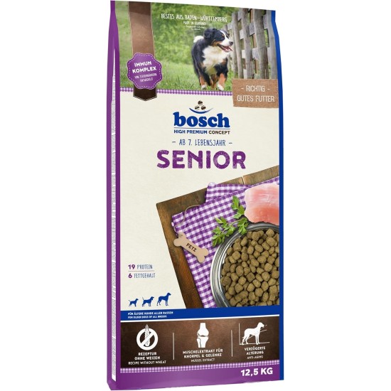 bosch HPC Senior | Hundetrockenfutter für ältere Hunde aller Rassen |Geflügel, 1 x 12.5 kg