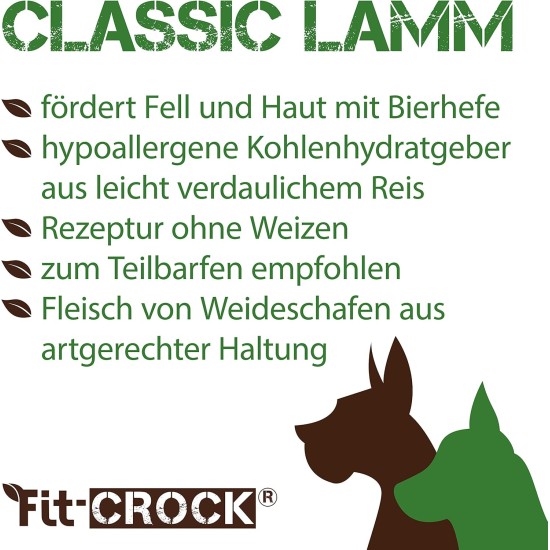 cdVet Fit-Crock Classic Lamb 10kg cdVet Fit-Crock Classic Lamb 10kg