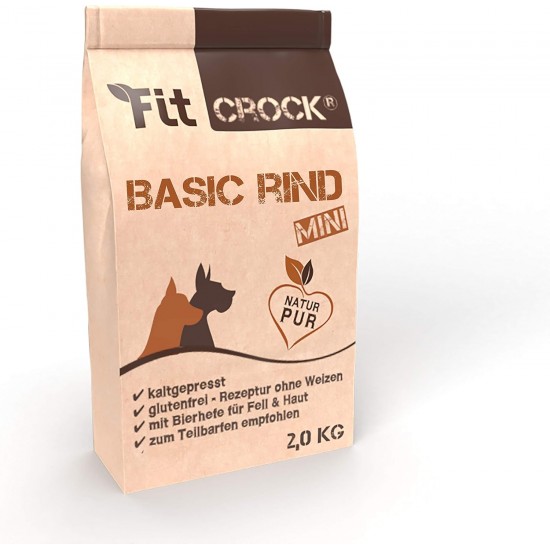 cdVet Fit-Crock Dry Basic Beef Mini Dog Food, 10 kg, Grain-Free cdVet Fit-Crock Dry Basic Beef Mini Dog Food, 10 kg, Grain-Free