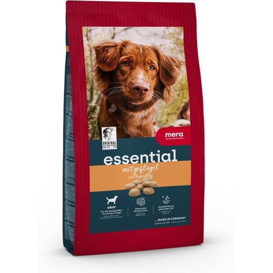 mera Essential Poultry Dog Food for Adult Normal Active Dogs, Dry Food 12.5 kg mera Essential Poultry Dog Food for Adult Normal Active Dogs, Dry Food 12.5 kg