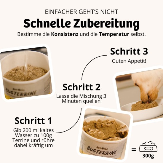8 x 100 g Wet Food for Mixing, Makes 8 x 300 g Wet Food, Relaxation & Soothing, Spinach & Hemp & Medicinal Herbs, Insect as Monoprotein, Grain-Free, Hypoallergenic, Low Purine, for Dog Ice 8 x 100 g Wet Food for Mixing, Makes 8 x 300 g Wet Food, Relaxation & Soothing, Spinach & Hemp & Medicinal Herbs, Insect as Monoprotein, Grain-Free, Hypoallergenic, Low Purine, for Dog Ice