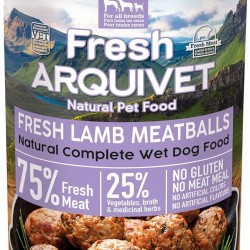ARQUIVET Fresh Lamb Meat Balls - Canned Meat Balls with Lamb, Carrots and Sweet Potato - Pack of 6 x 400 g - Dog Food, All Breeds ARQUIVET Fresh Lamb Meat Balls - Canned Meat Balls with Lamb, Carrots and Sweet Potato - Pack of 6 x 400 g - Dog Food, All Breeds