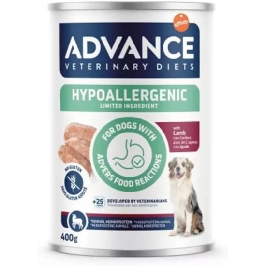 Advance Diets Nassfutter für Hunde – hypoallergen mit Lamm – 400 g Advance Diets Nassfutter für Hunde – hypoallergen mit Lamm – 400 g