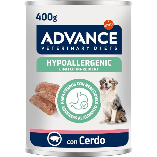 Advance Diets Wet Dog Food - Hypoallergenic with Pig - 6 Packs of 400g Advance Diets Wet Dog Food - Hypoallergenic with Pig - 6 Packs of 400g
